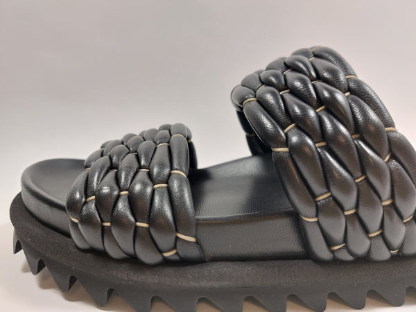 Fusbet style mule sandals in black