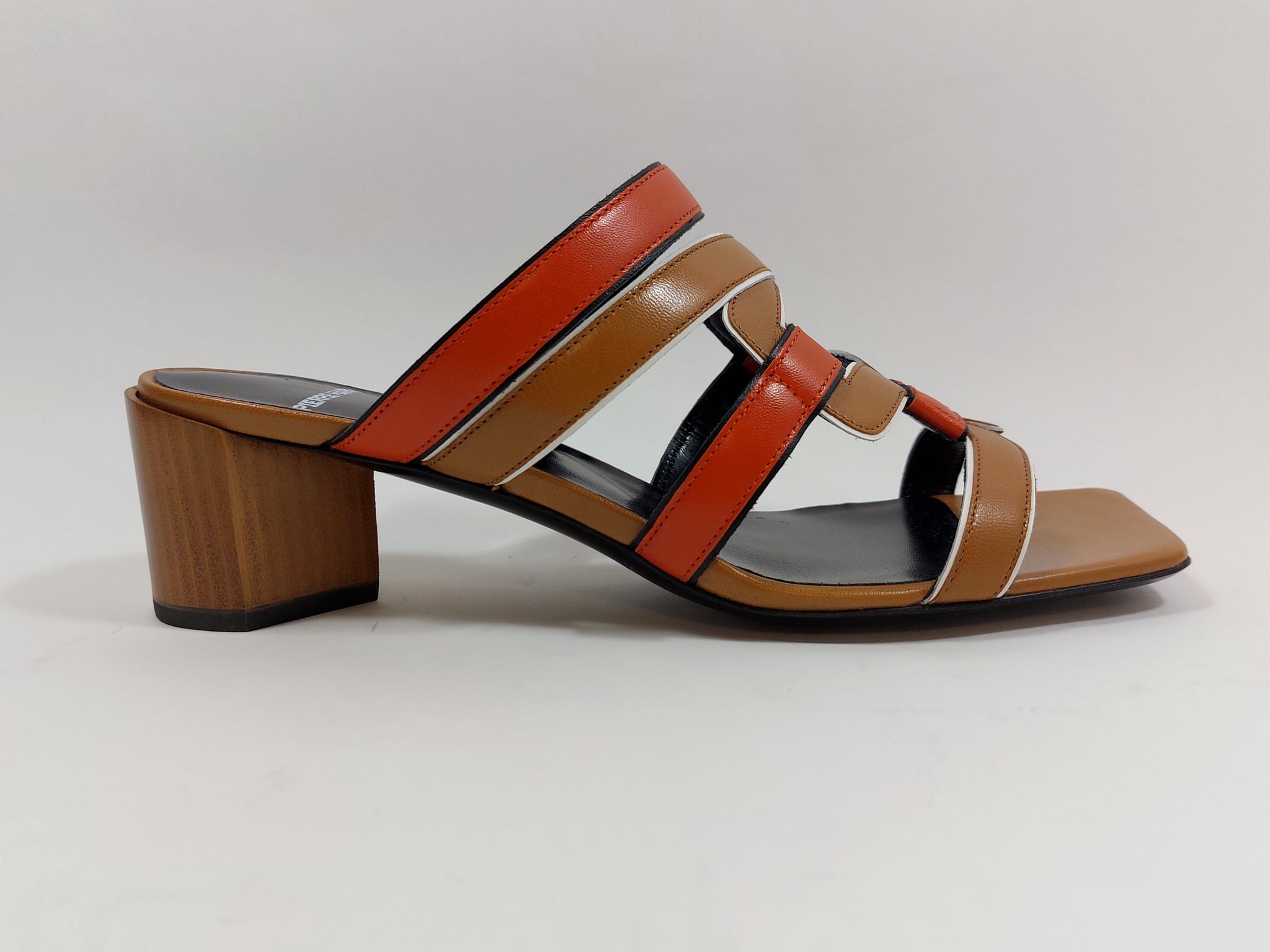 Low heeled mule sandal
