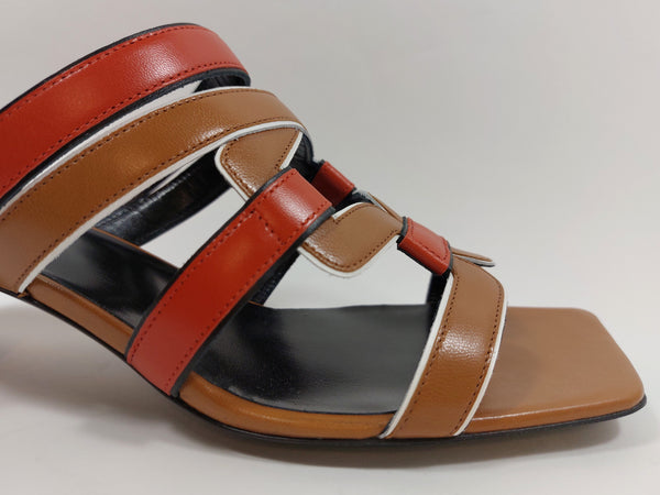 Low heeled mule sandal