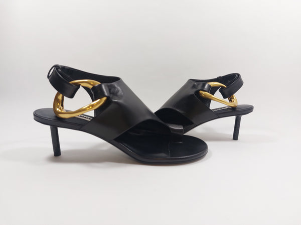 Sandals with bronze detail