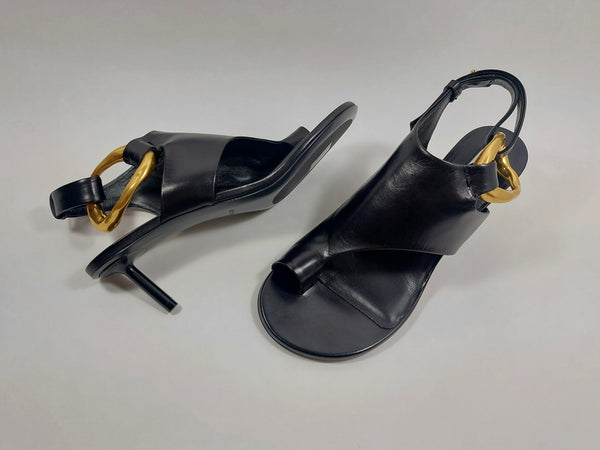 Sandals with bronze detail
