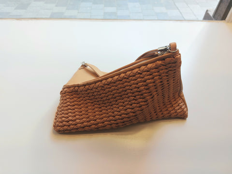 The knit clutch bag