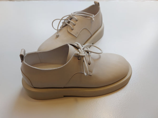Misty white lace- up w gomma sole