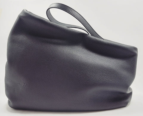 Asymmetrical big handbag in black