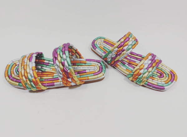 Braided colourful slides